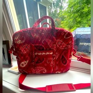 Vera Bradley Retired Mesa Red Bandana Paisley Laptop bag